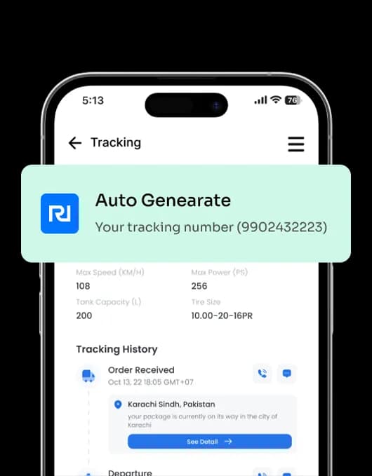 Automated shipment tracking on Orio OMS