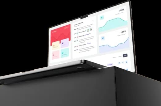 Orio WMS inventory management system laptop dashboard