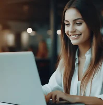 girl with orio laptop